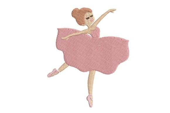 Ballet Dancer Embroidery Design for Seasonal Gifts