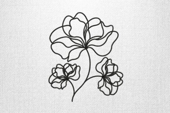 Black Line Floral Minimal Embroidery Review
