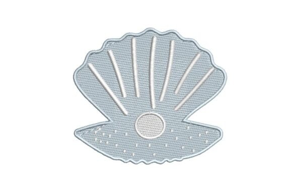Blue Clam Shell Embroidery Design Review