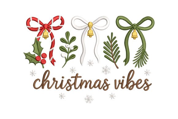 Christmas Vibes Bow Embroidery Review