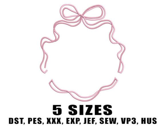 Curvy Ribbon Frame Embroidery Design Review