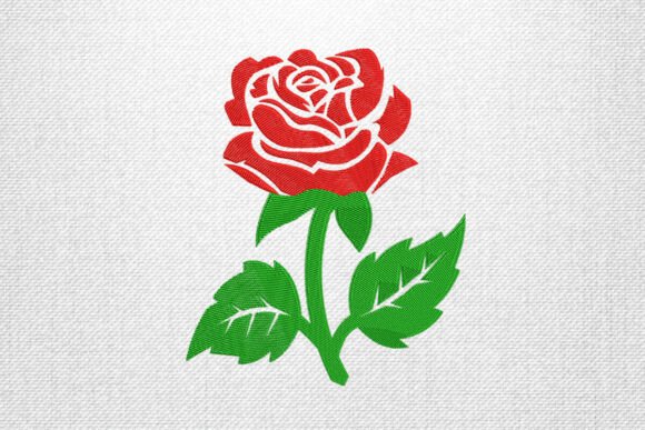 Elegant Red Rose Embroidery Design Review