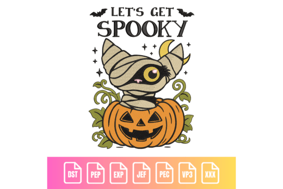 Let's Get Spooky Cat Embroidery Design Review