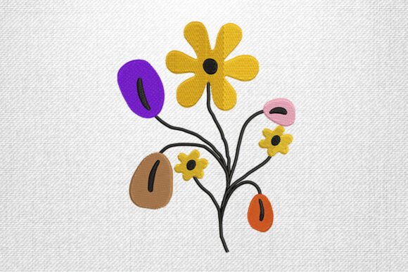 Playful Colorful Floral Embroidery for Holiday Collections