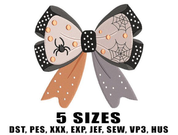 Spider Dot Bow Embroidery Design Review