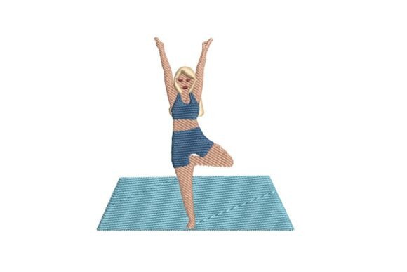 Tree Pose Yoga Embroidery Design Review
